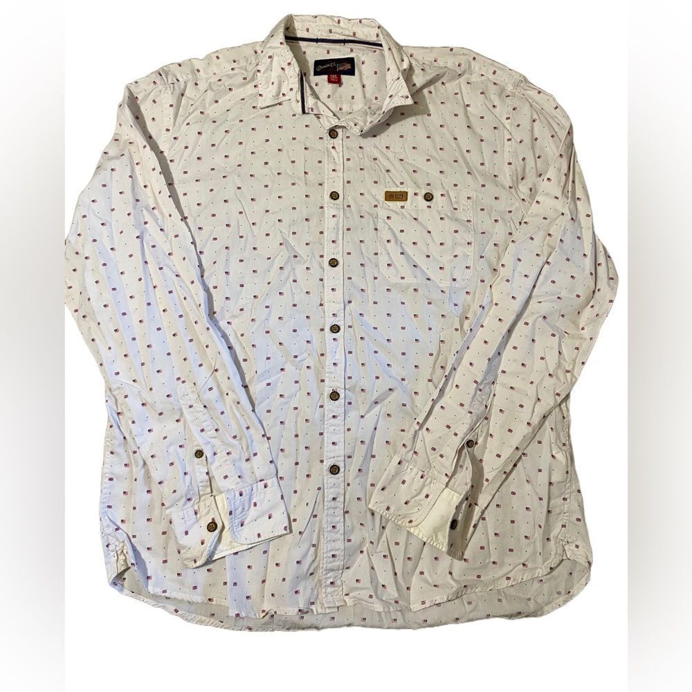 U.S. Polo Assn. American Flag Patriotic Dress Shirt
